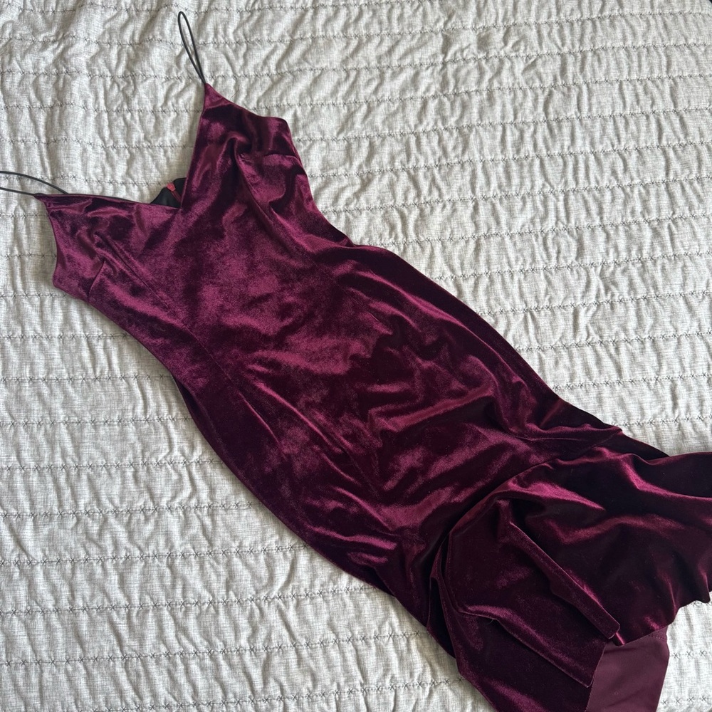 Velvet Burgundy Dress
